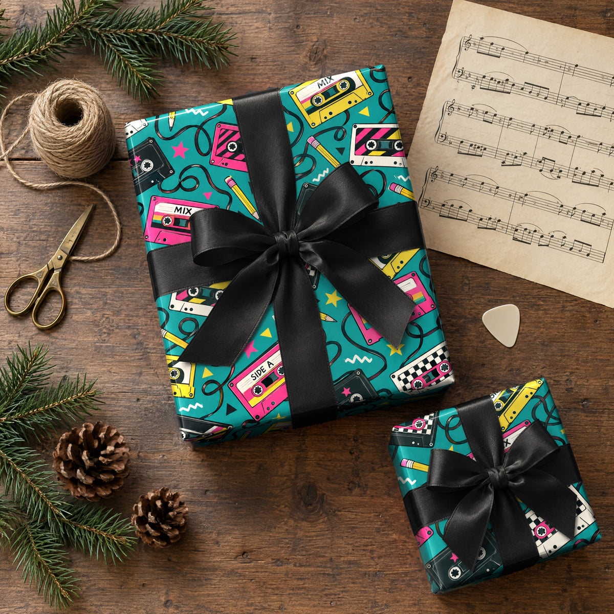 Mixtape Cassette Wrapping Paper