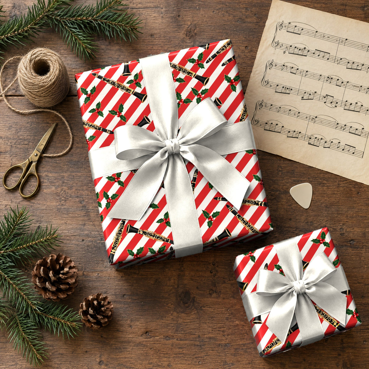 Cane and Clarinet Wrapping Paper