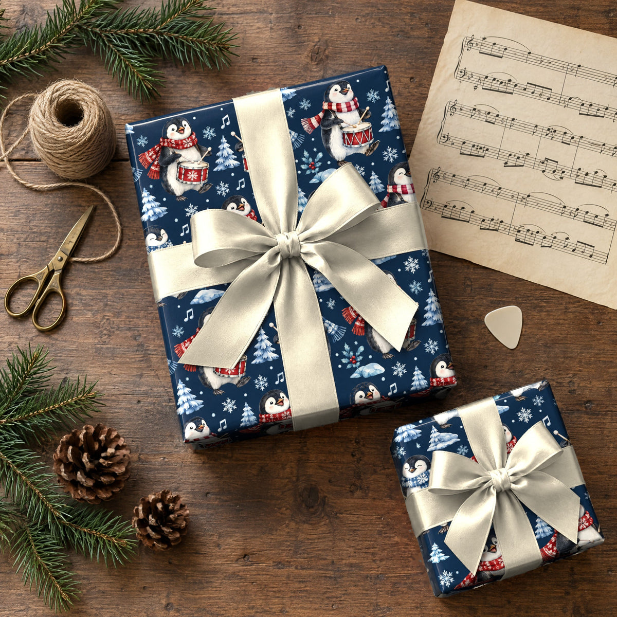 Penguin Drum Solo Wrapping Paper