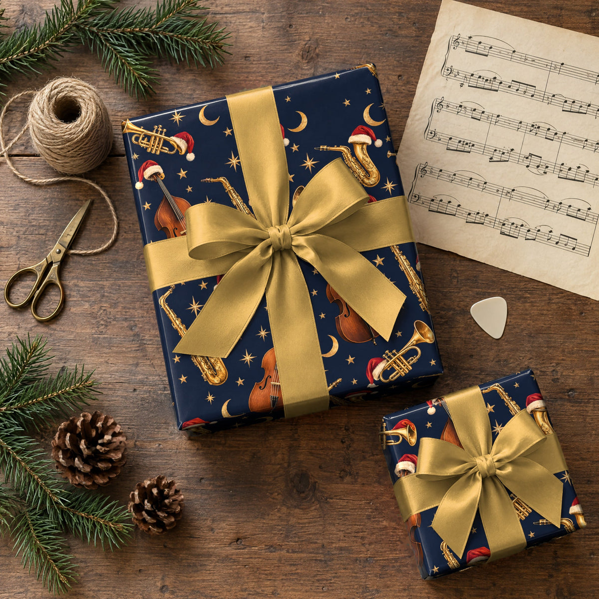 Jazzy Holiday Wrapping Paper