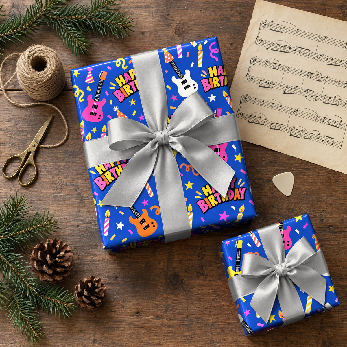 Happy Birthday Rock Star Wrapping Paper