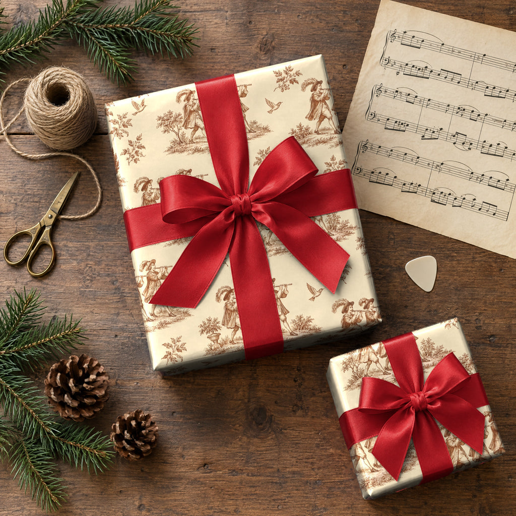 Pipers Piping Toile Wrapping Paper