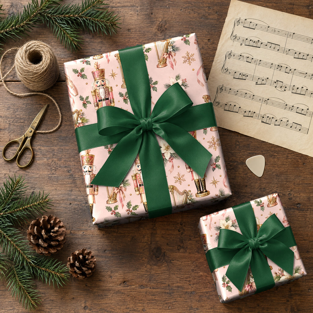 Nutcracker Ballet Blush Wrapping Paper