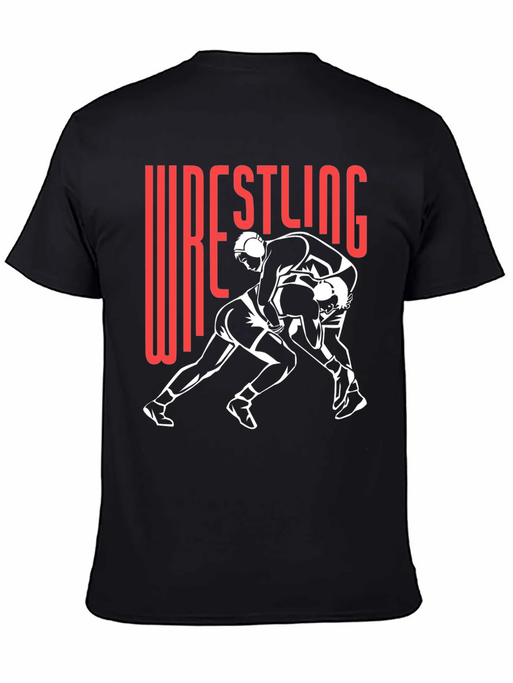 Wrestling Graphic Tee - Black Cotton Blend product image 3