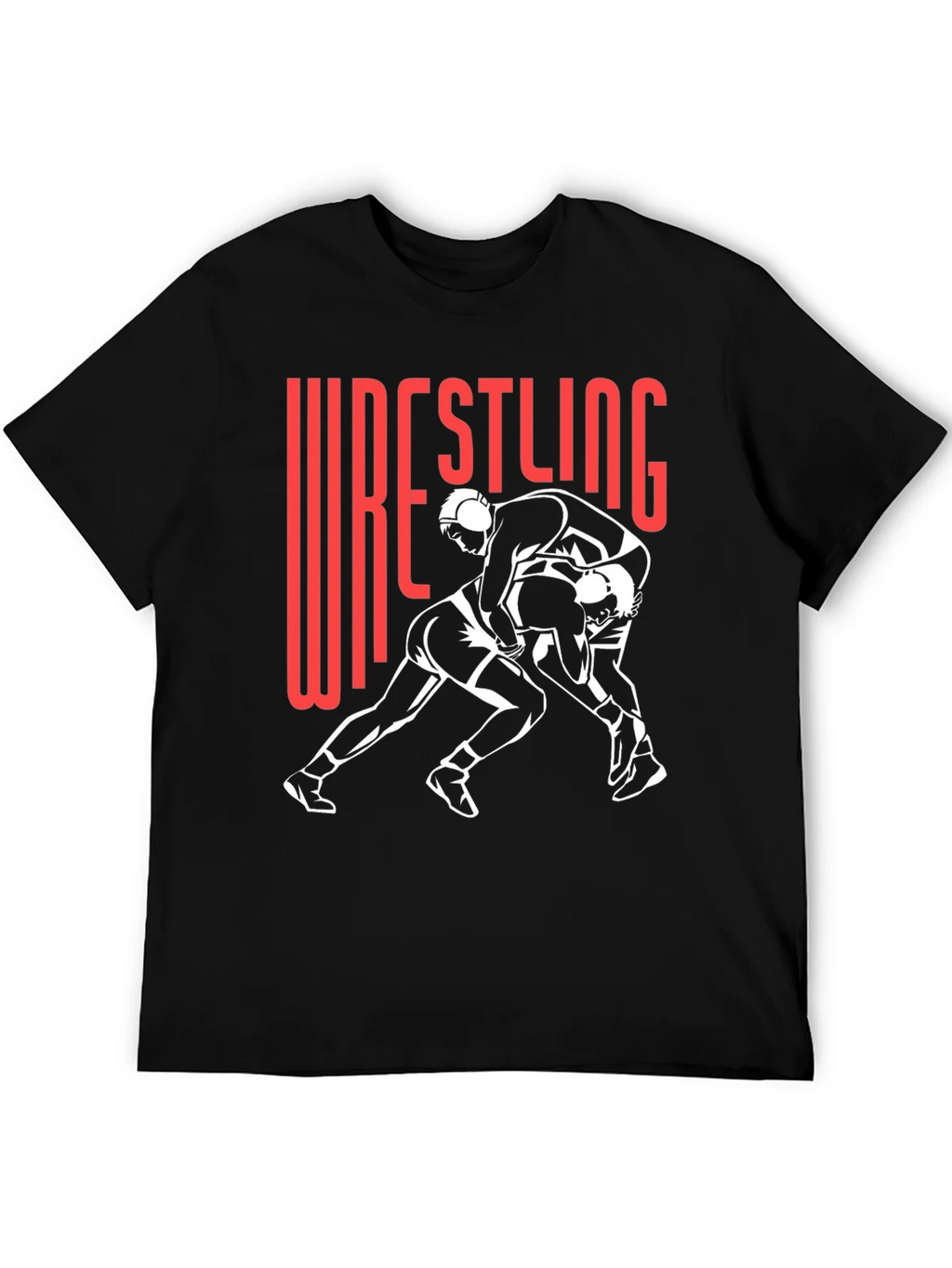 Wrestling Graphic Tee - Black Cotton Blend product image 4