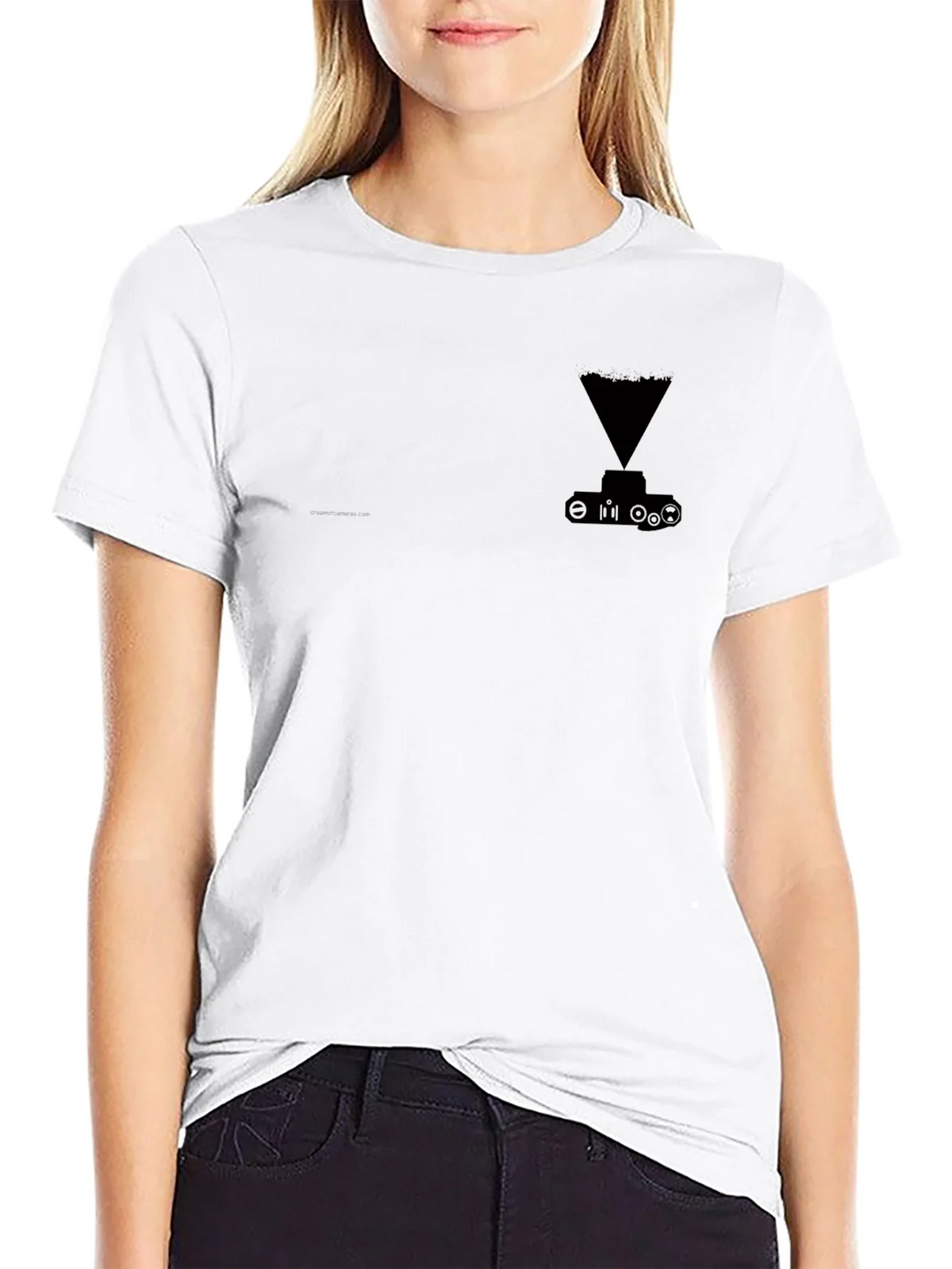 Mens Black Graphic Tee - Tank Hologram Design product image 8