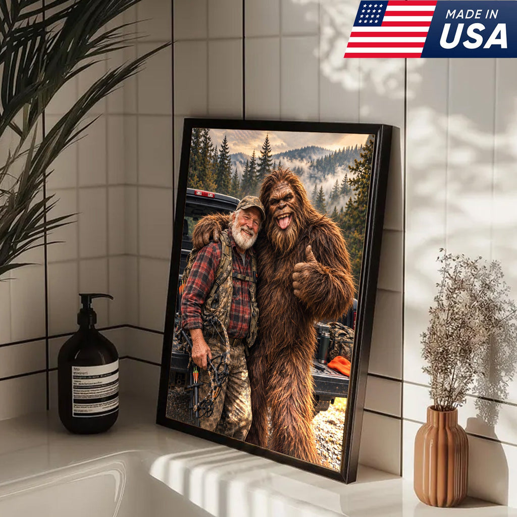 Custom Bigfoot Hunting Canvas