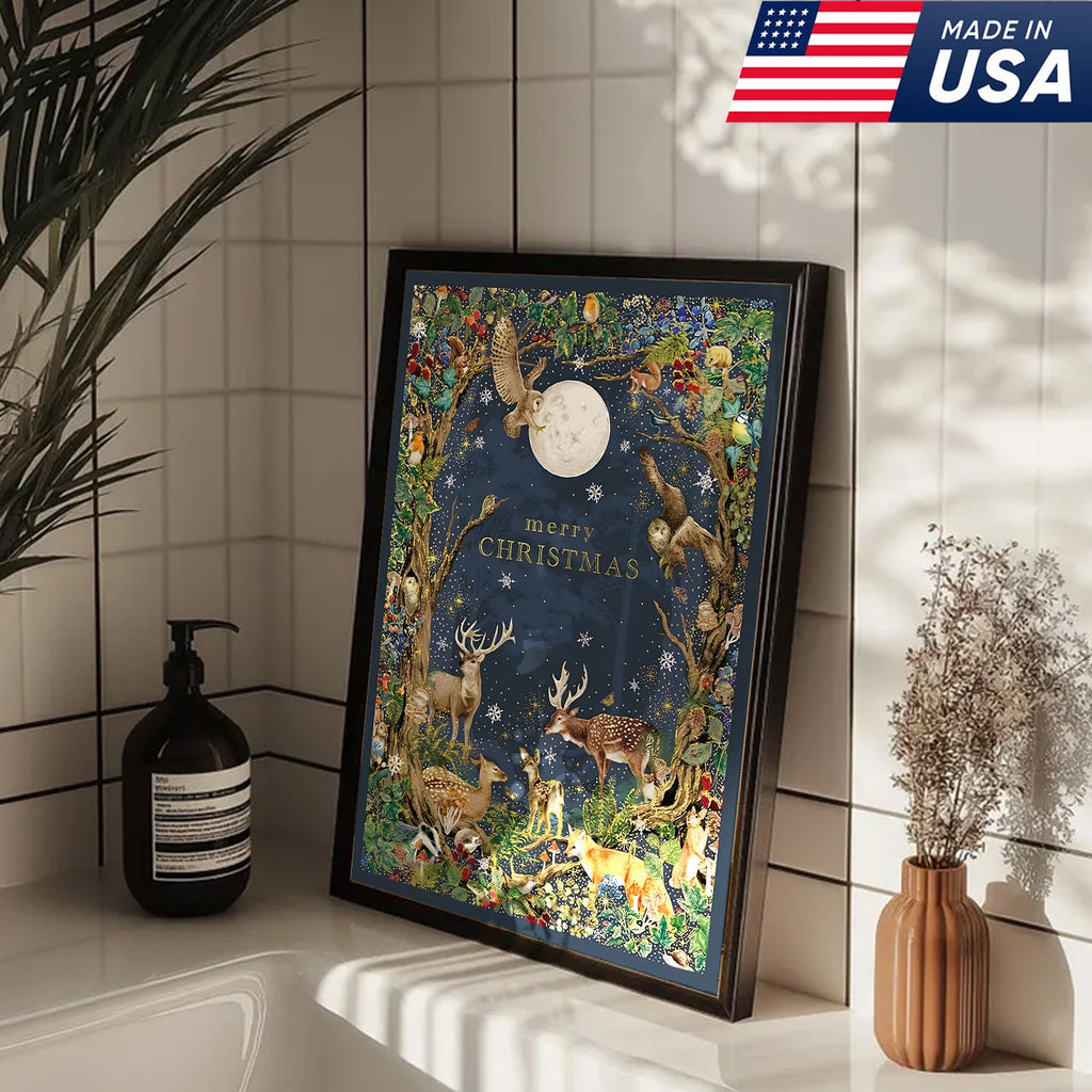 Enchanted Christmas Forest Canvas