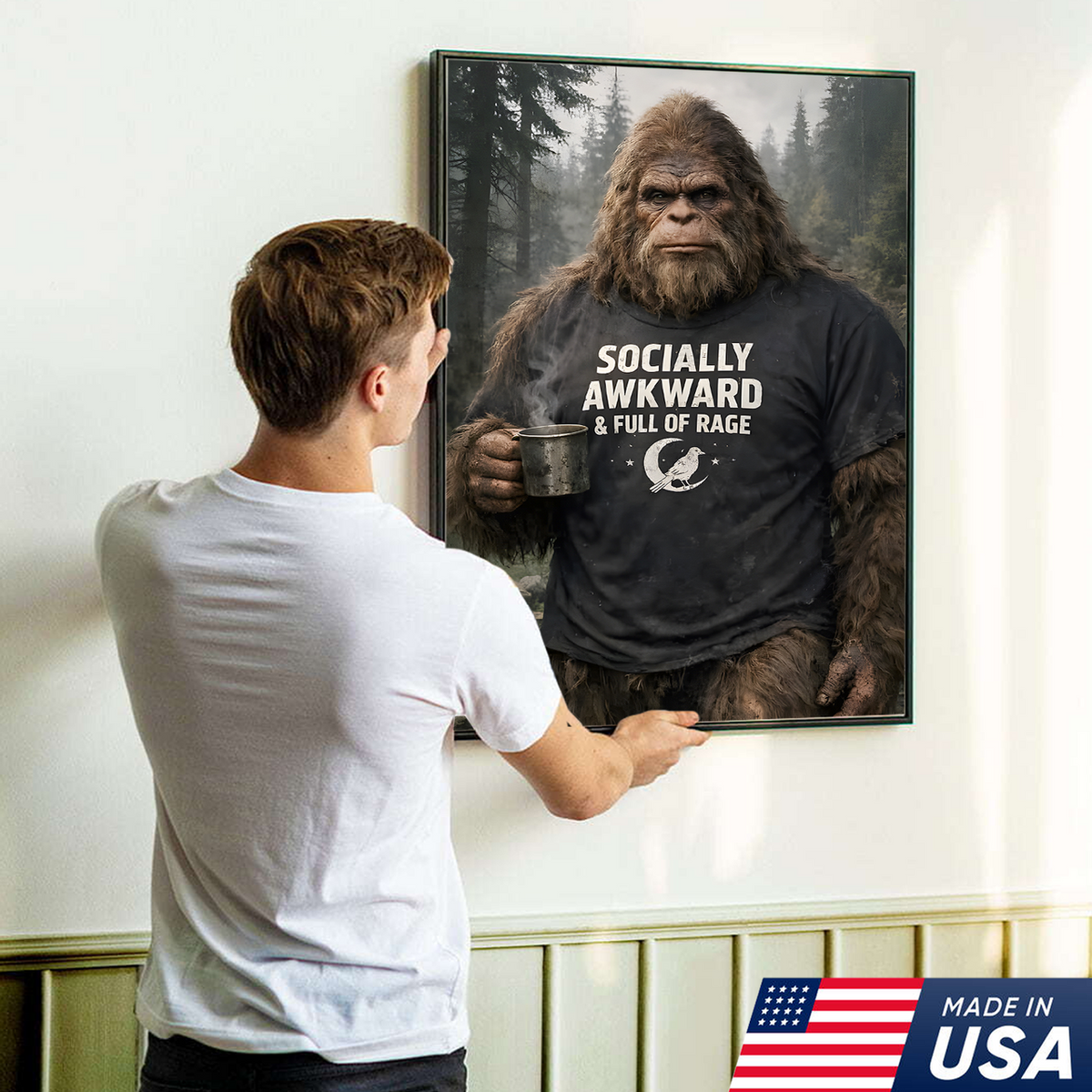 Socially Awkward Bigfoot Canvas