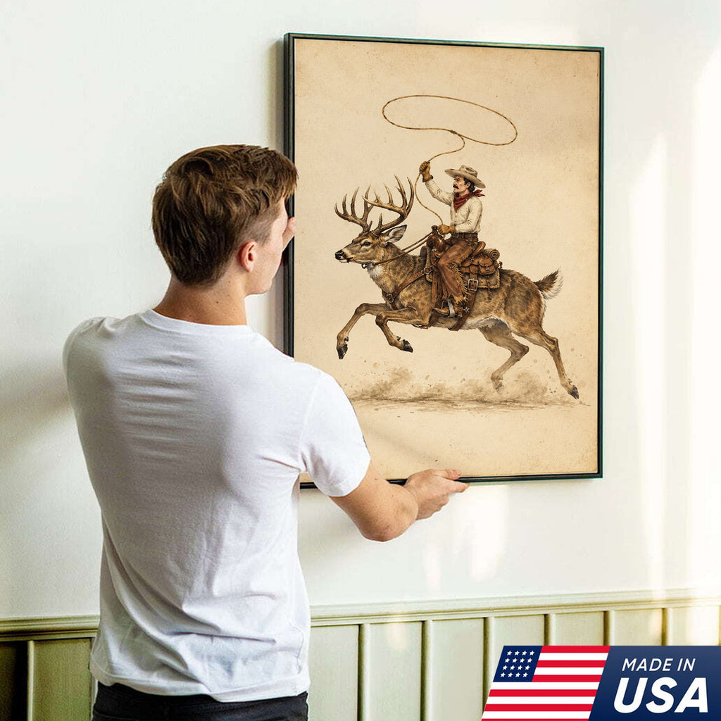 Lasso Buck Rider Canvas