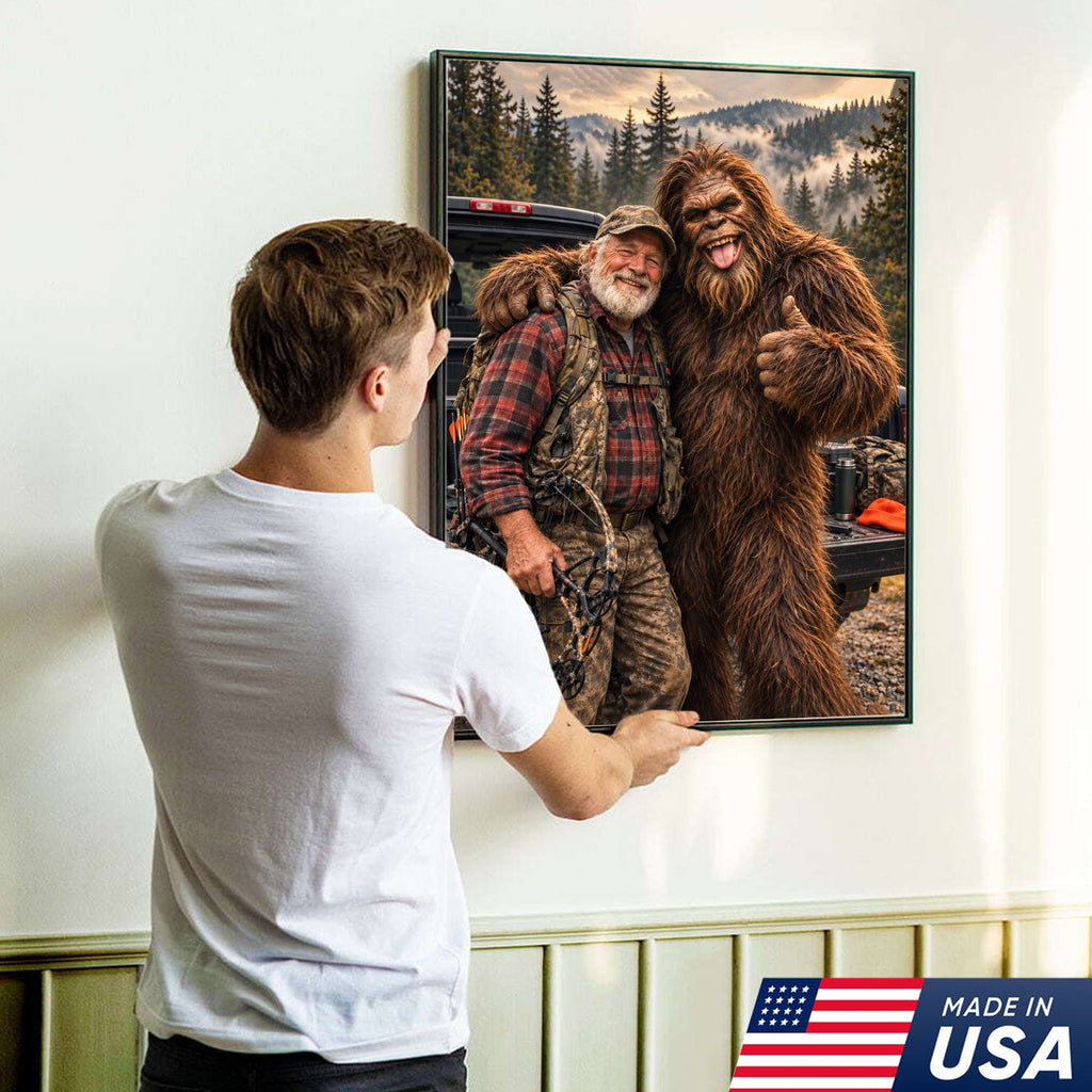Custom Bigfoot Hunting Canvas