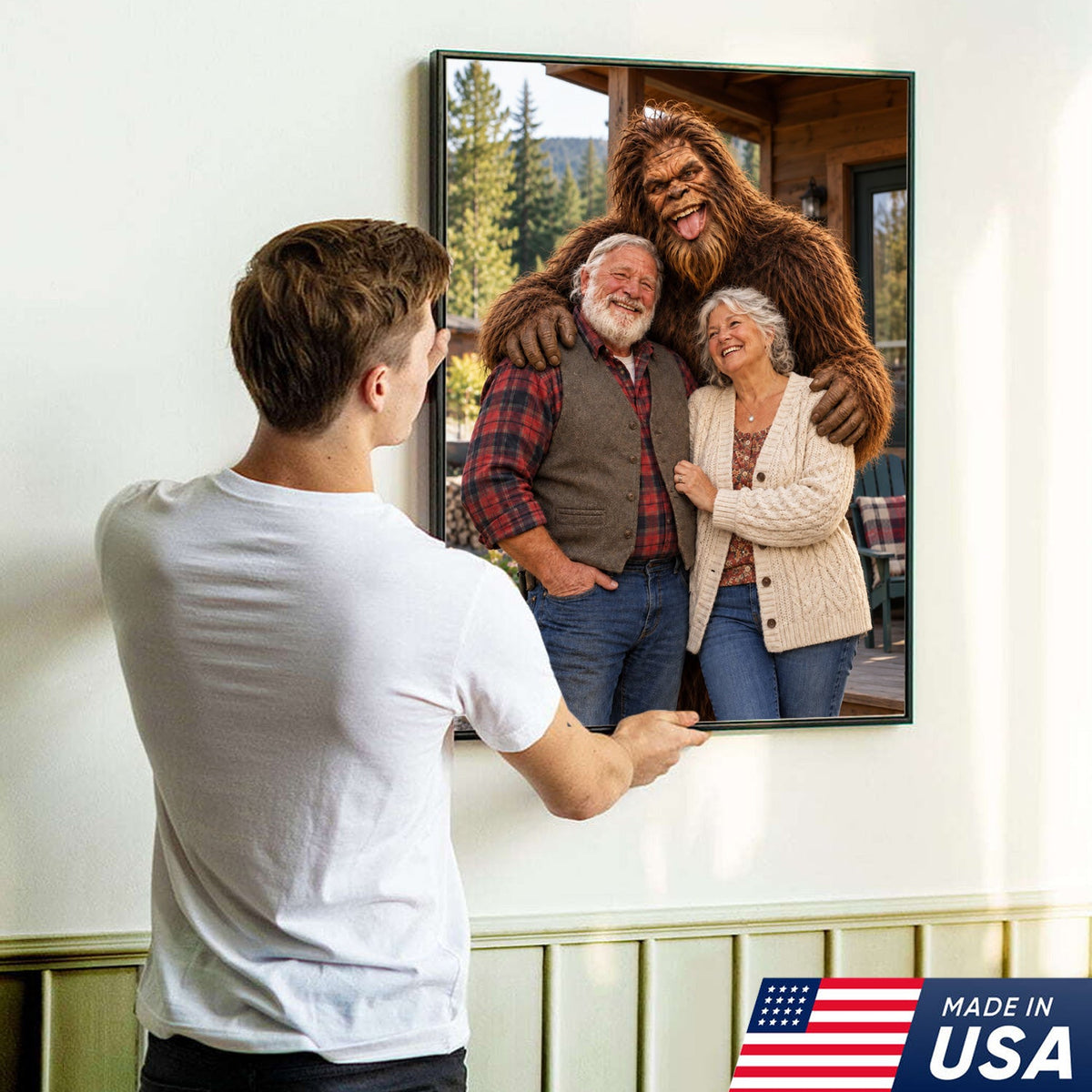 Custom Bigfoot Family Canvas