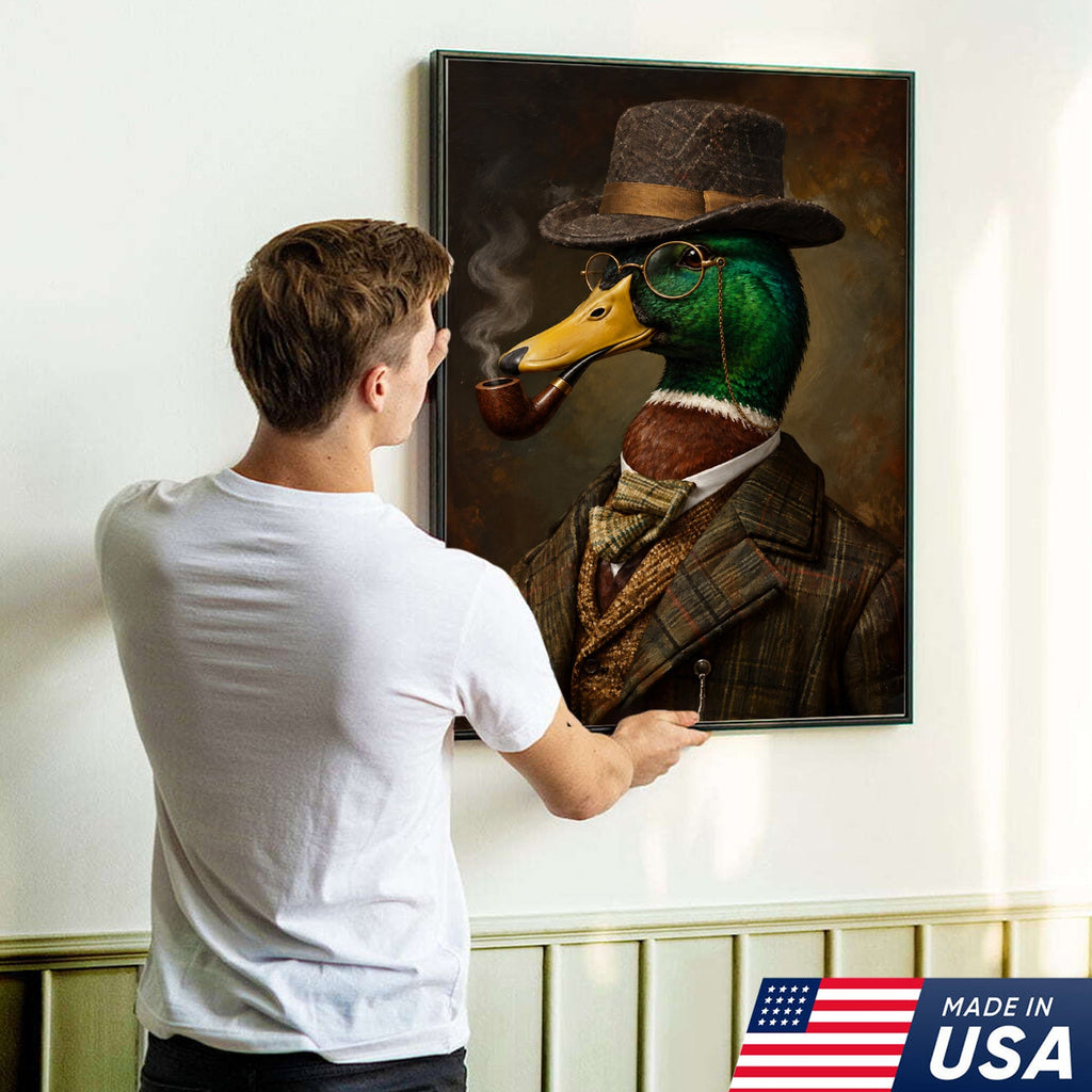 Vintage Gentleman Mallard Canvas