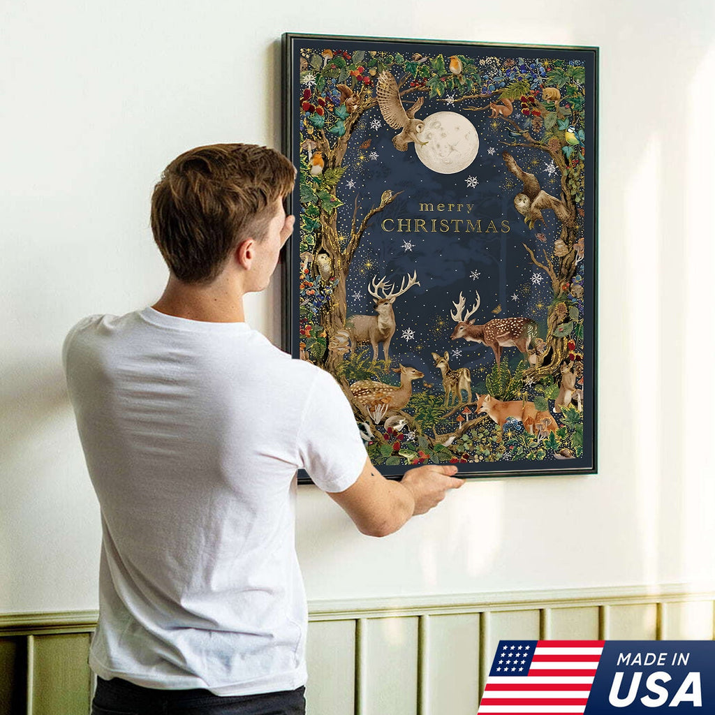 Enchanted Christmas Forest Canvas