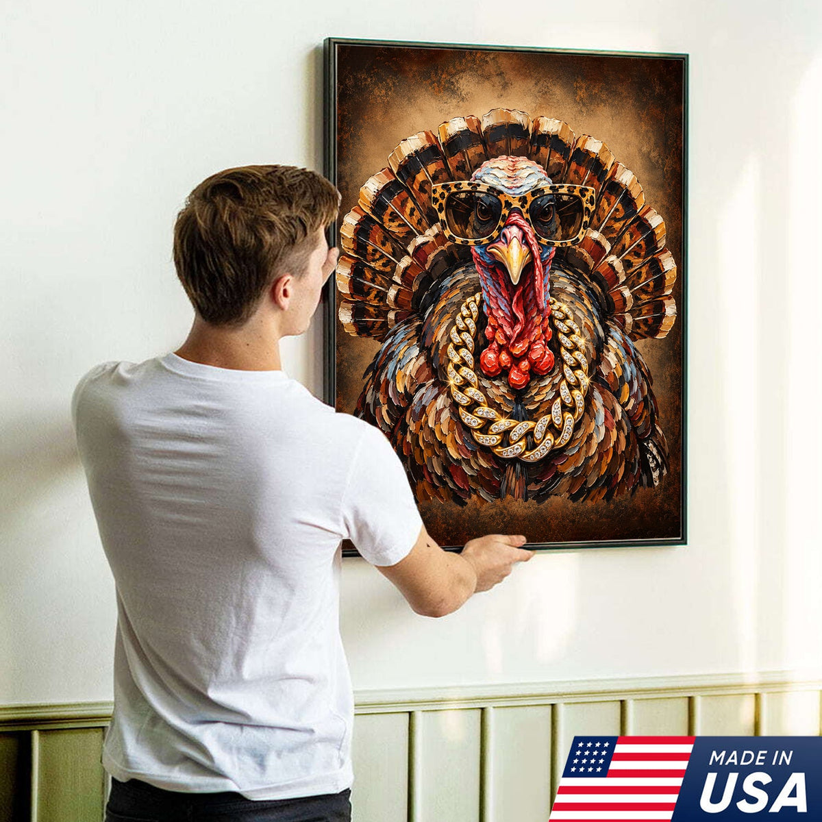Turkey Drip King Canvas