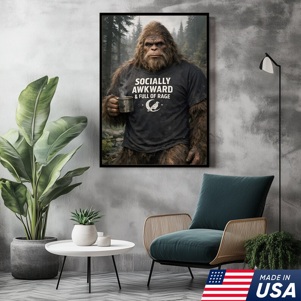 Socially Awkward Bigfoot Canvas