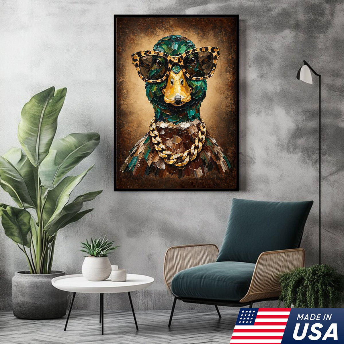 Mallard Drip King Canvas
