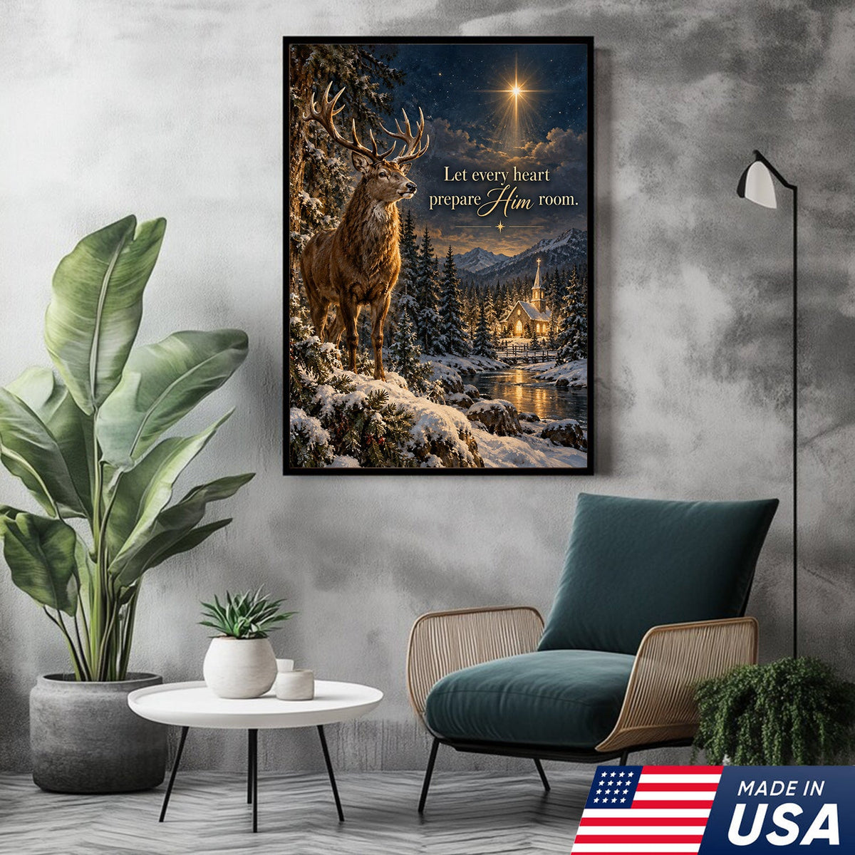 Christmas Star of Faith Canvas