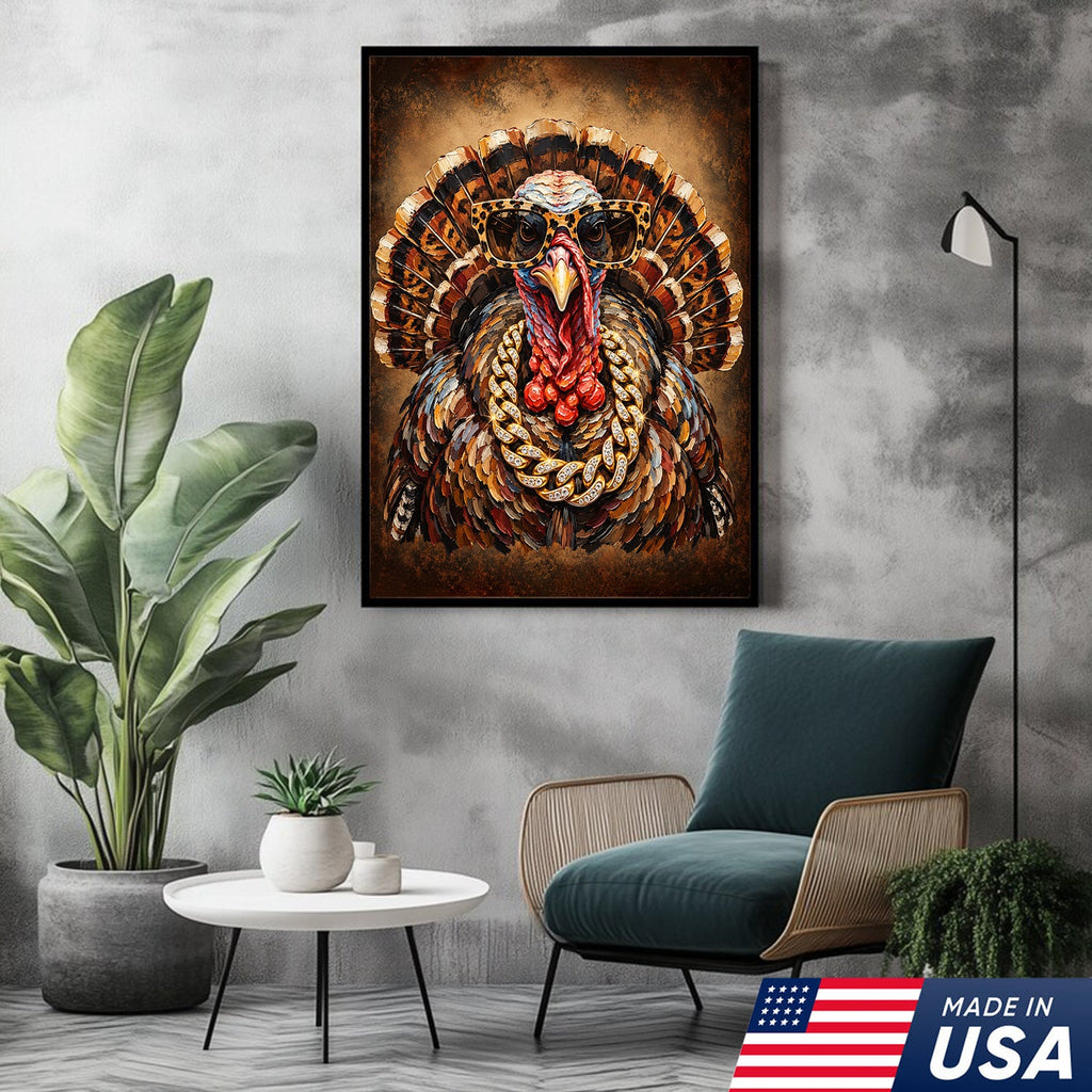 Turkey Drip King Canvas