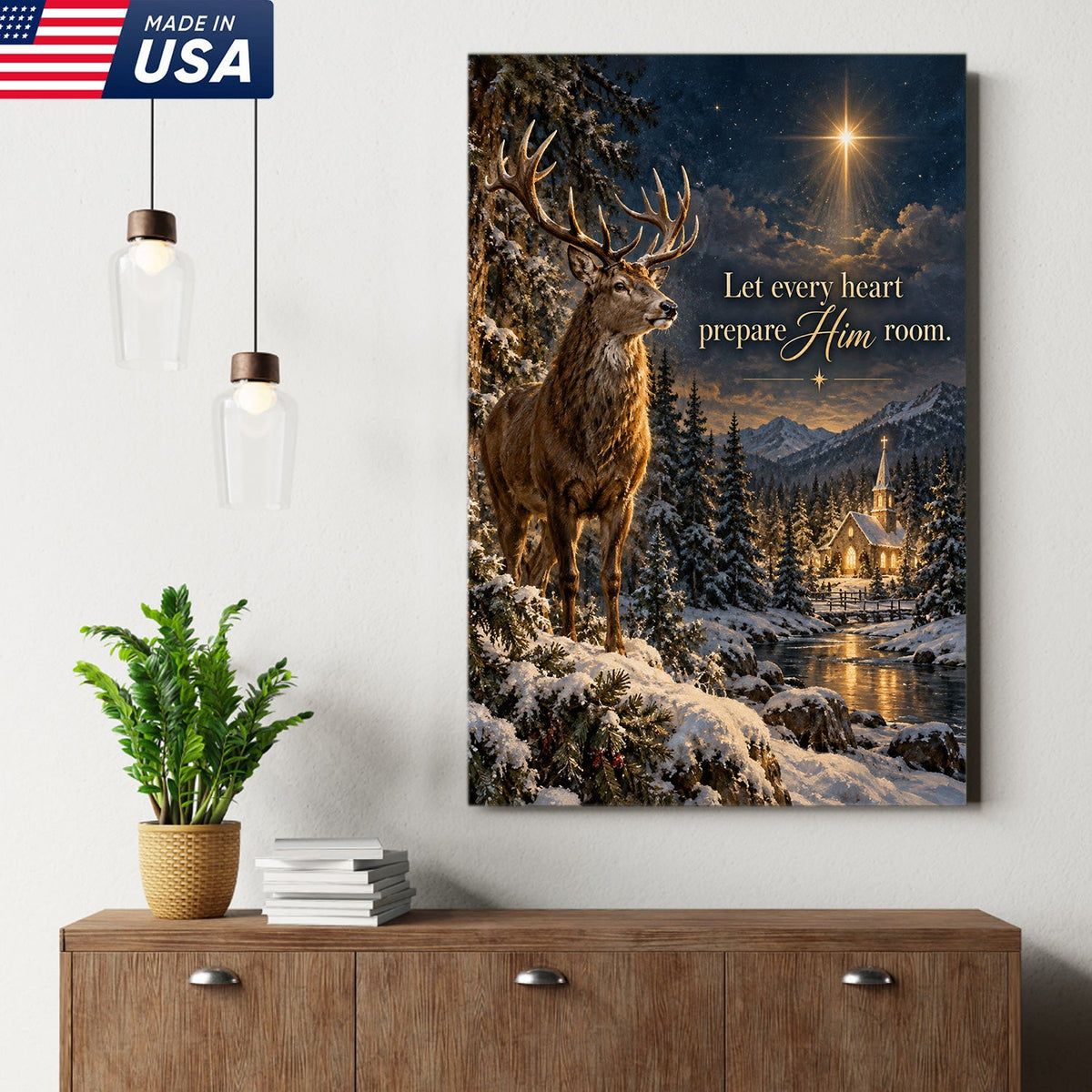 Christmas Star of Faith Canvas