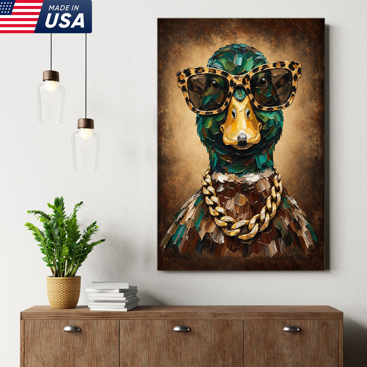 Mallard Drip King Canvas