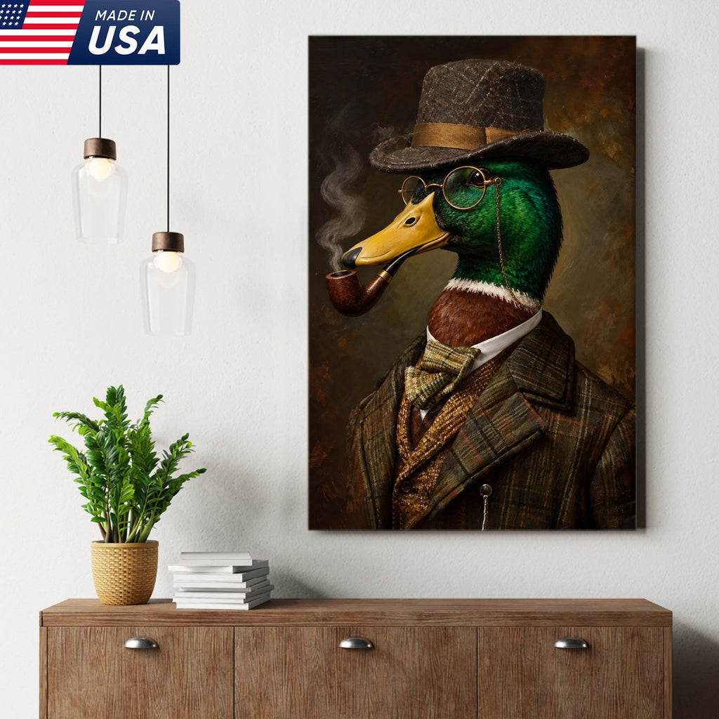 Vintage Gentleman Mallard Canvas