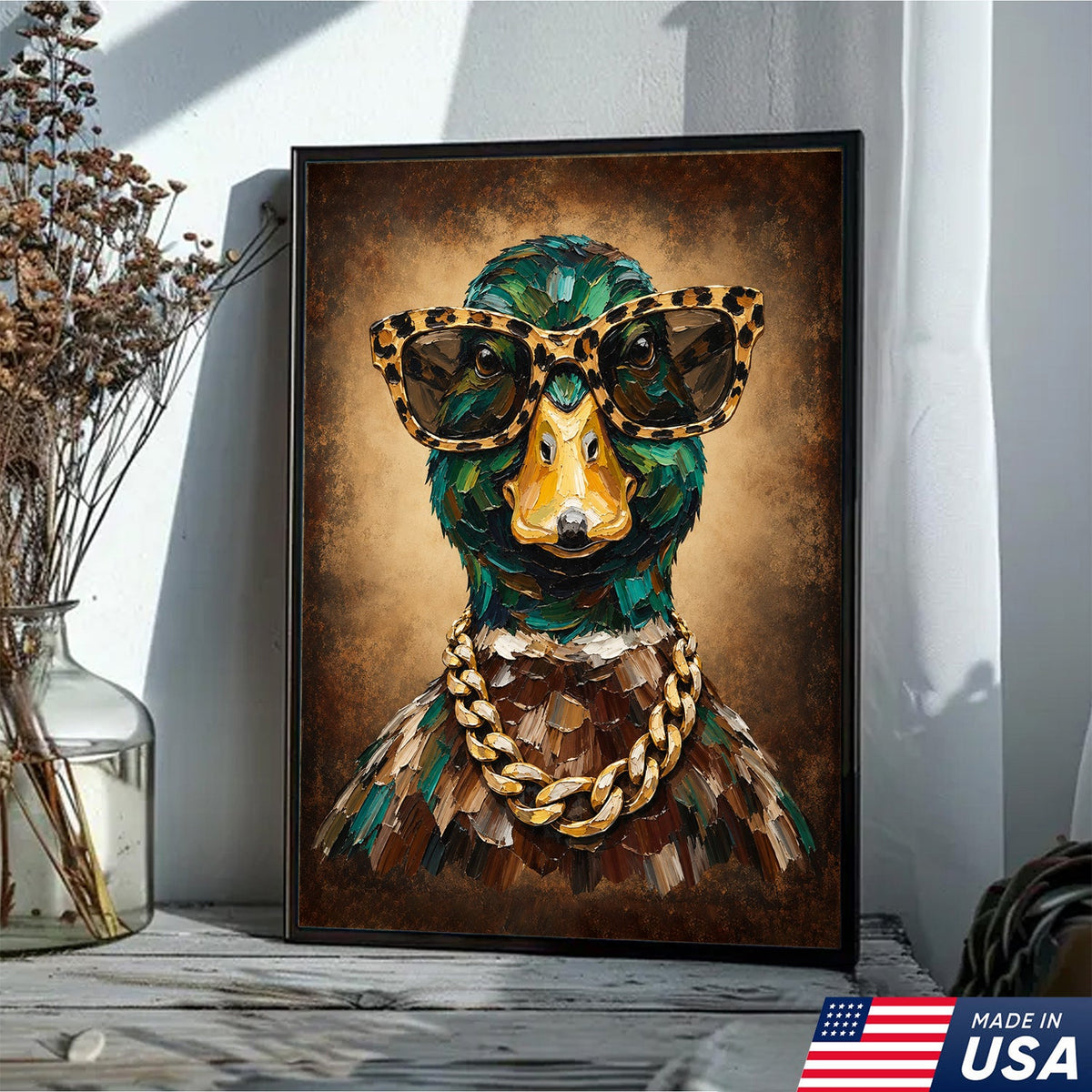 Mallard Drip King Canvas