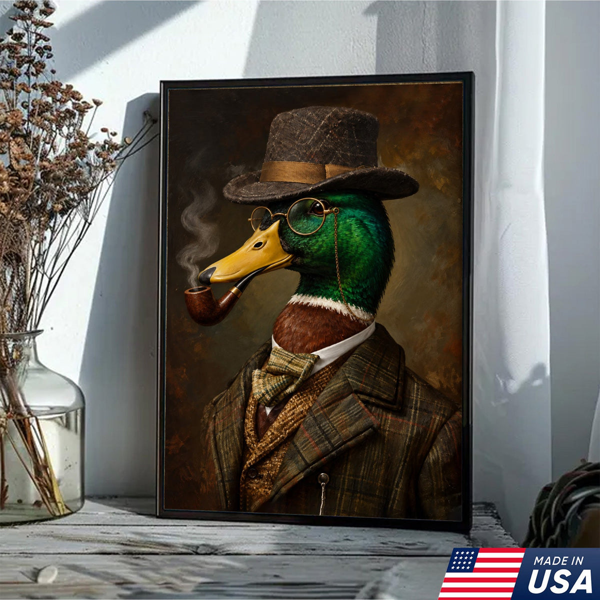 Vintage Gentleman Mallard Canvas