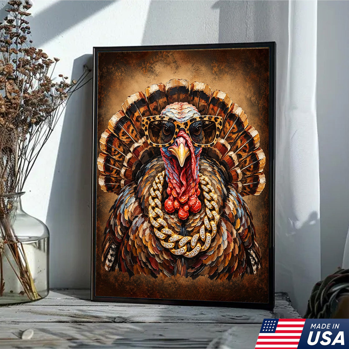 Turkey Drip King Canvas