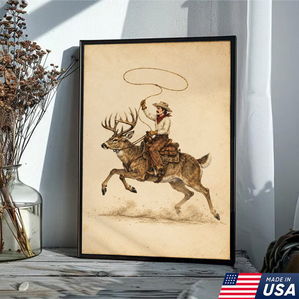 Lasso Buck Rider Canvas
