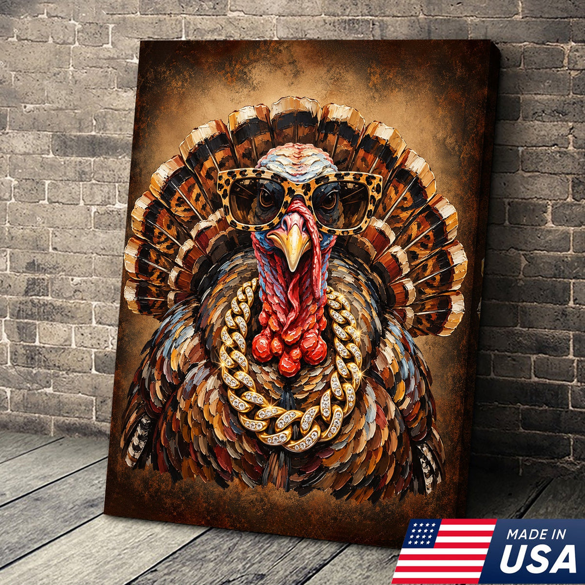 Turkey Drip King Canvas