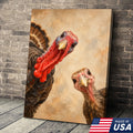 Curious Turkey Duo Canvas