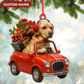 Personalized Funny Dog Driving Car Acrylic Christmas Ornament - 3D Christmas Decor Gift for Hunters & Outdoorsmen