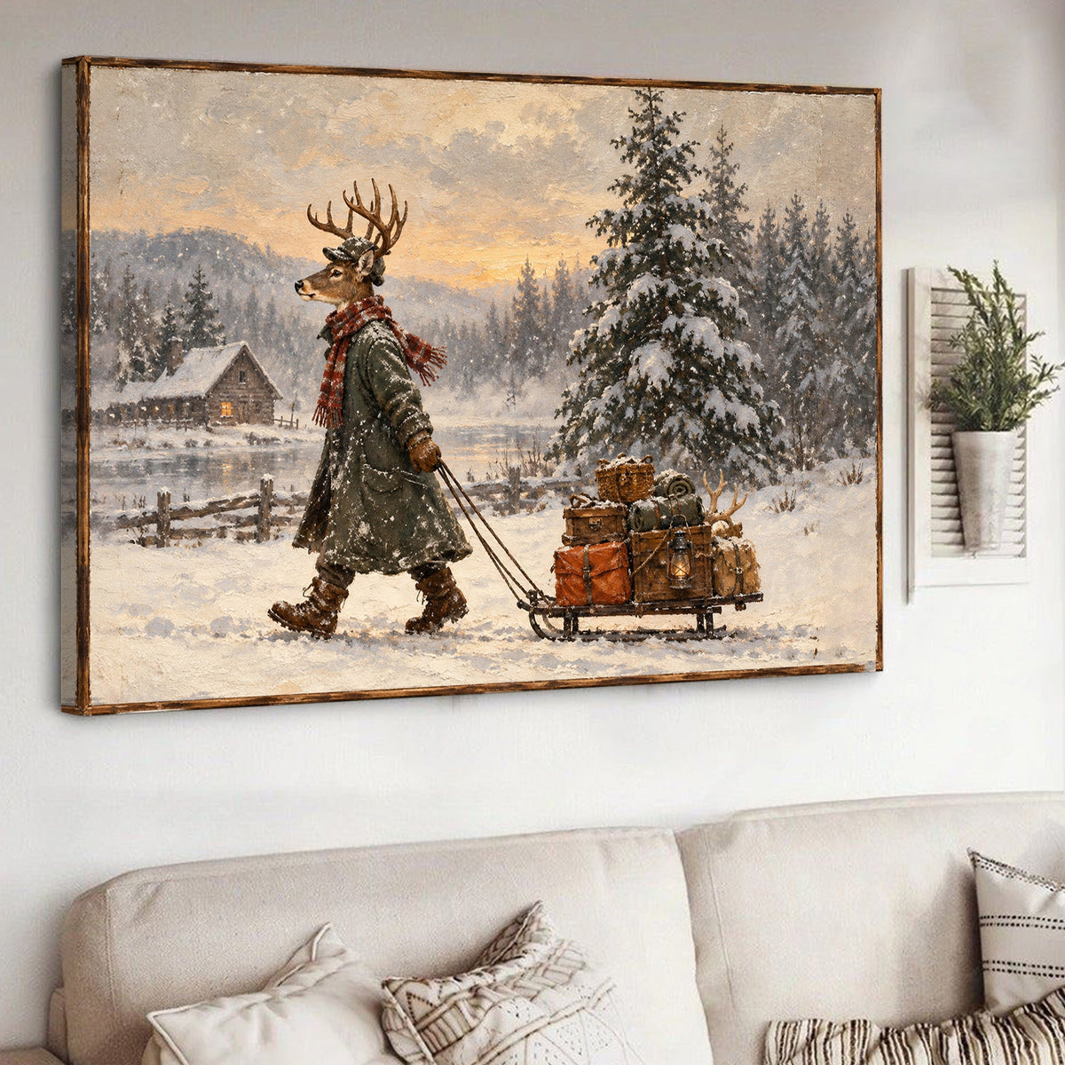 Winter Wanderer Buck Canvas