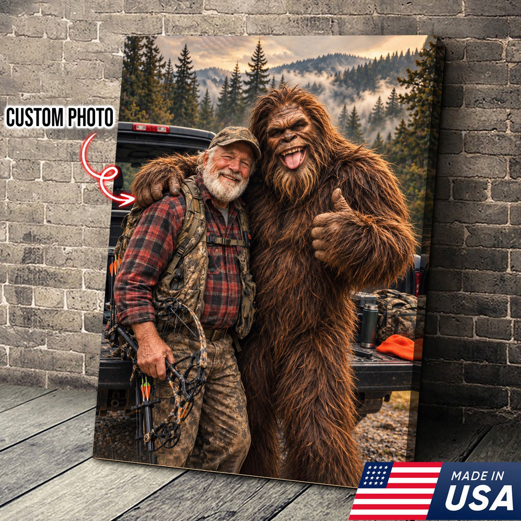 Custom Bigfoot Hunting Canvas
