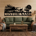Personalized Name Turkey Hunter Cabin Lodge Decor