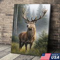 Deer Wall Art Canvas – Rustic Hunting Decor
