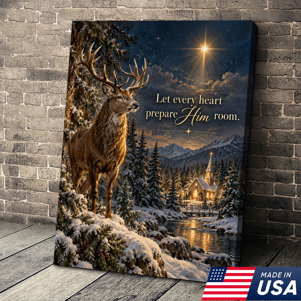 Christmas Star of Faith Canvas