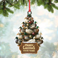 Funny Duck Christmas Tree Acrylic Ornament – Personalized Hunting Gift, Mallard Duck Lover Decoration, Rustic Country Holiday Decor