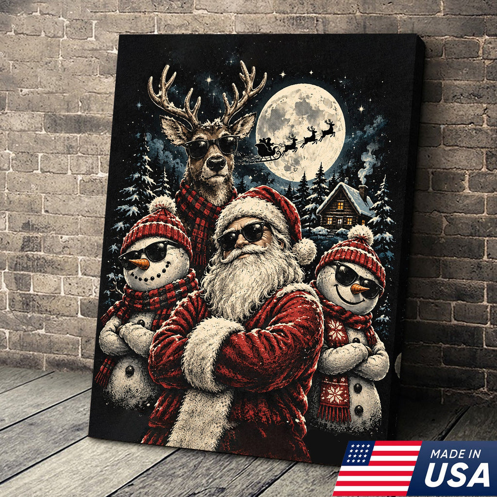 Cool Santa Christmas Canvas
