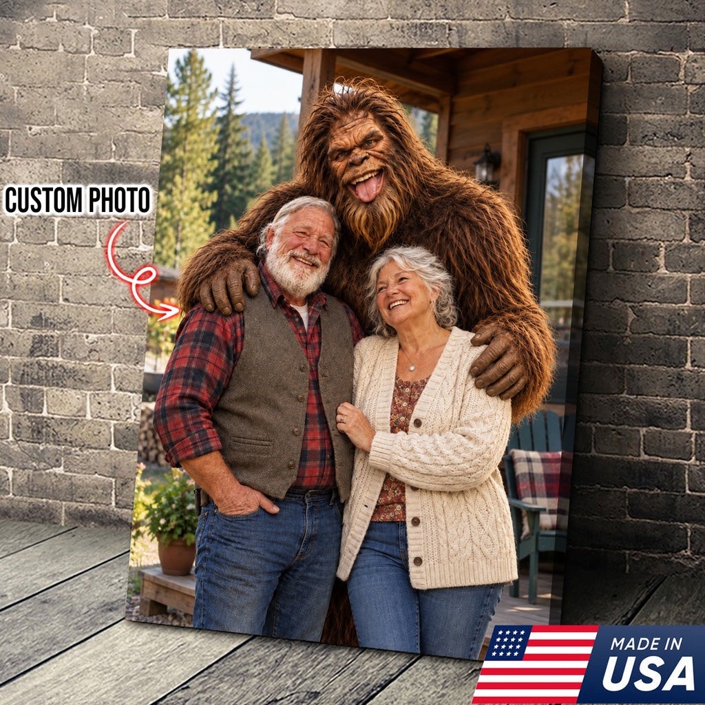 Custom Bigfoot Family Canvas