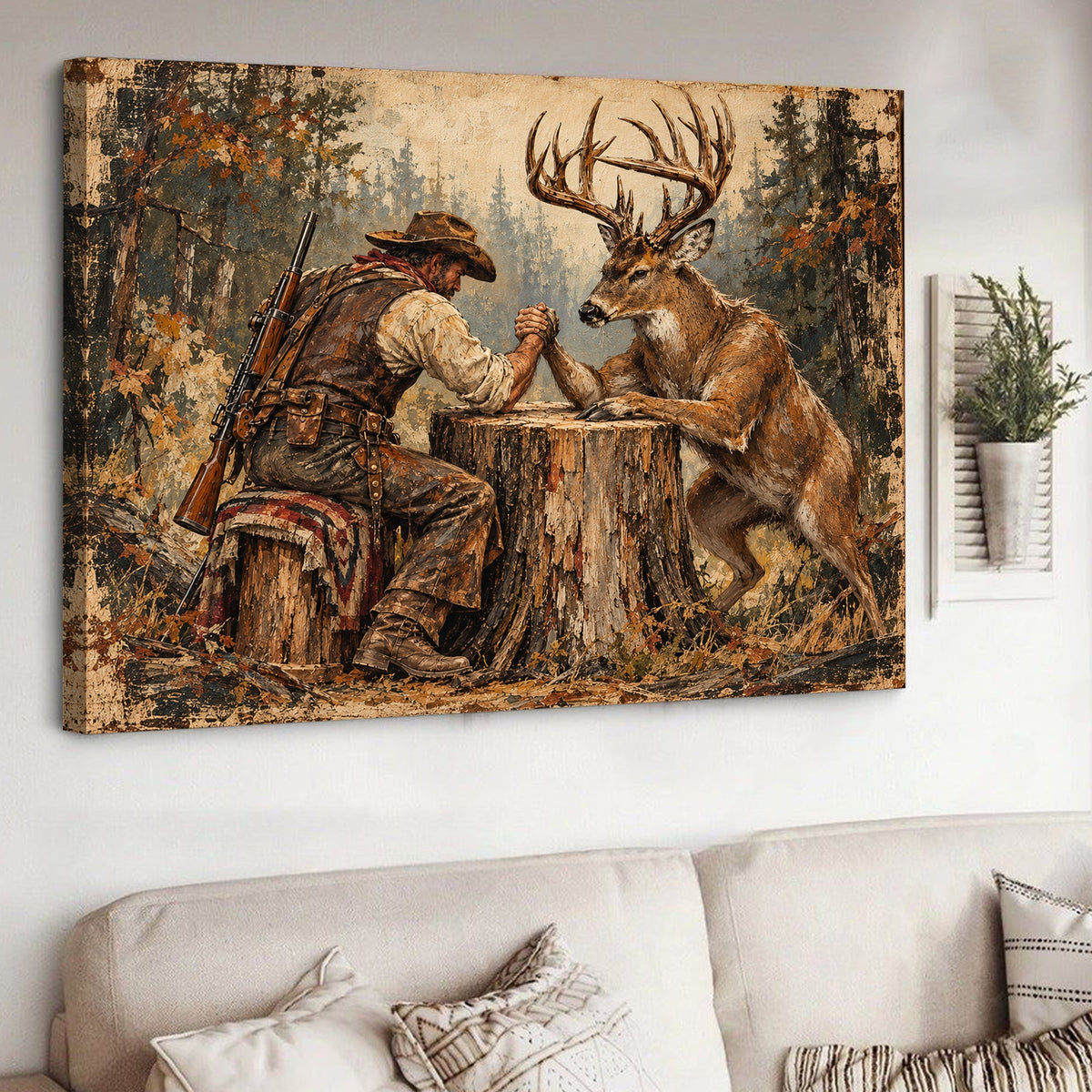 Frontier Showdown Canvas