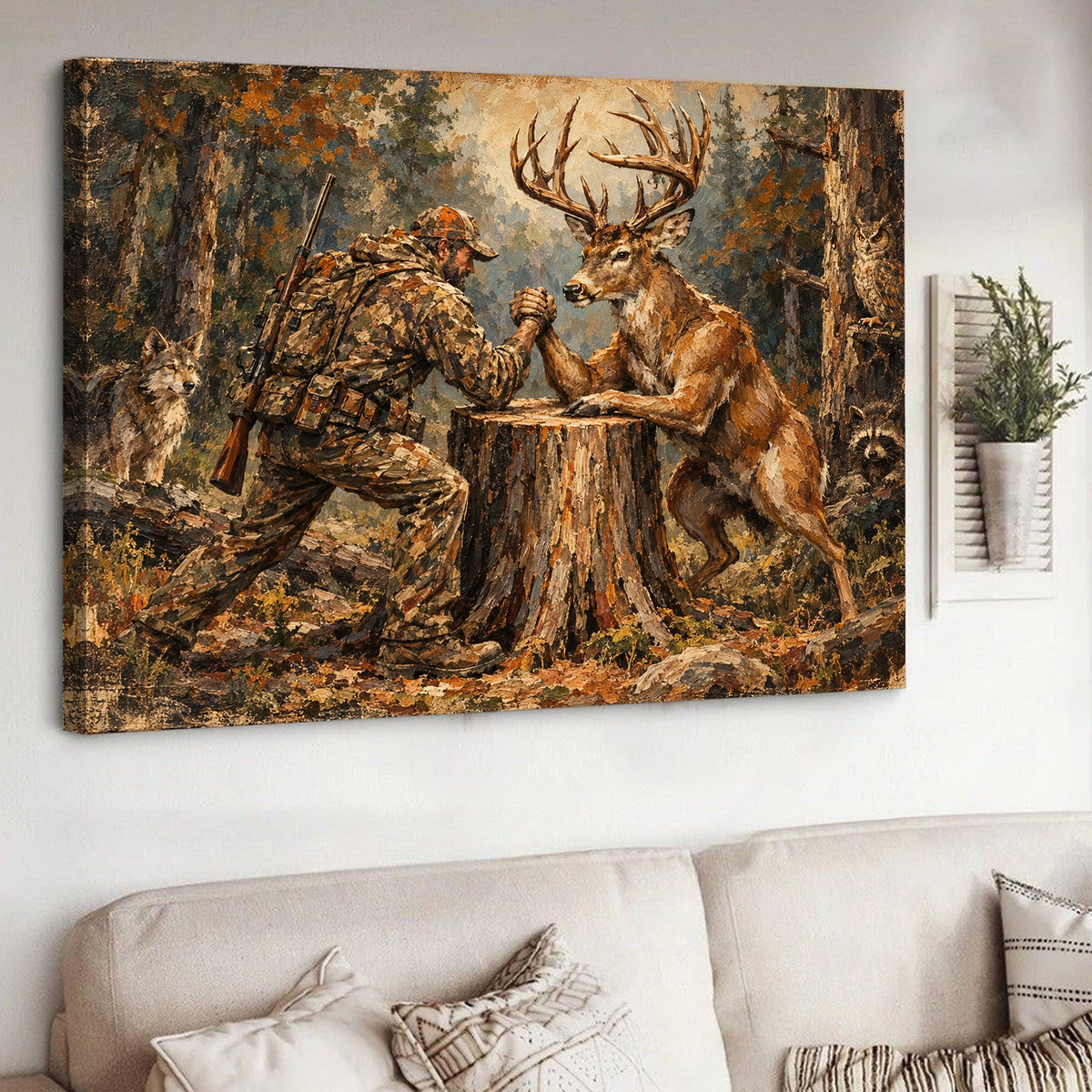Wild Rivalry Canvas