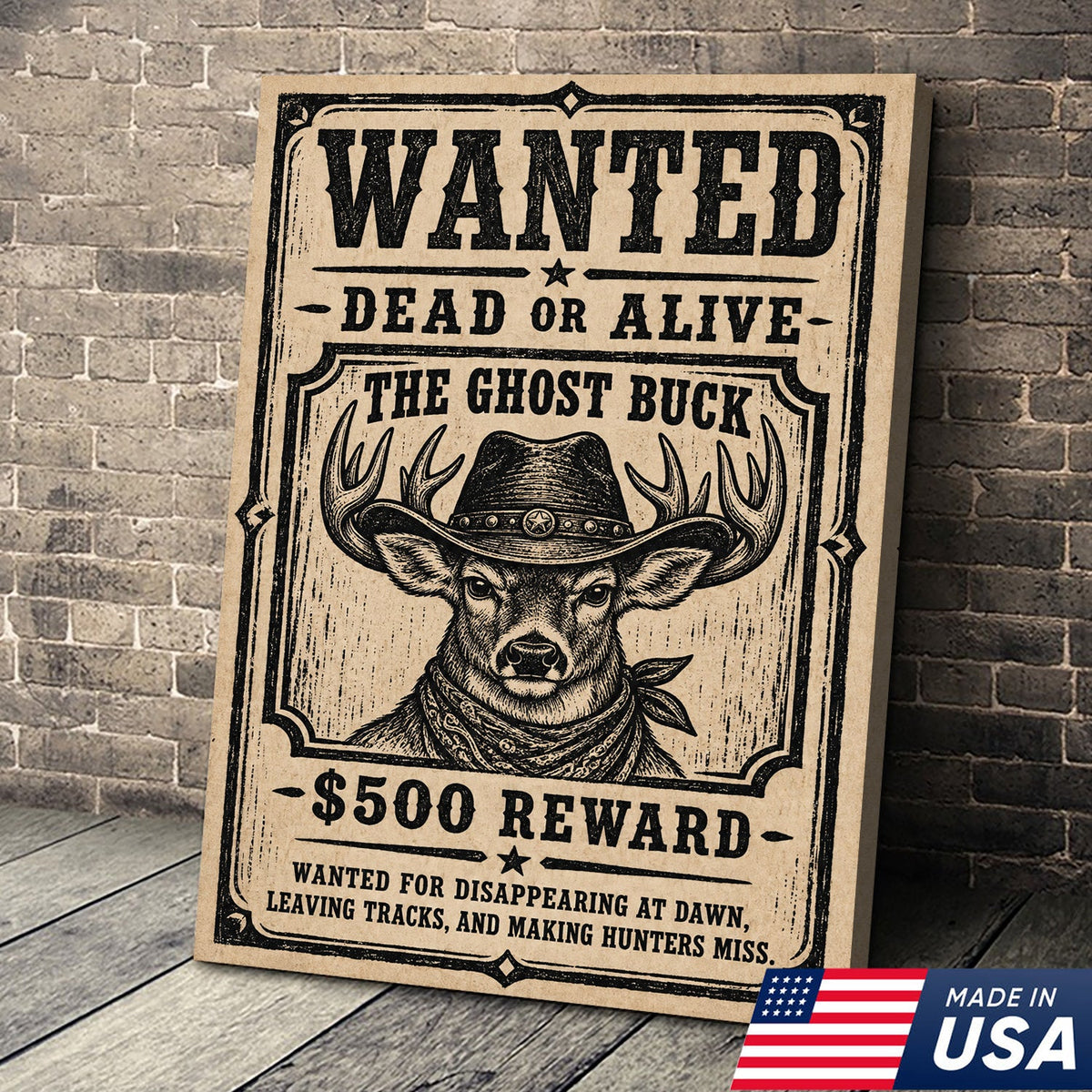 Wanted Ghost Buck Canvas product image 1