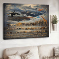 Animals Of The World Canvas – Educational Animal Chart Wall Art