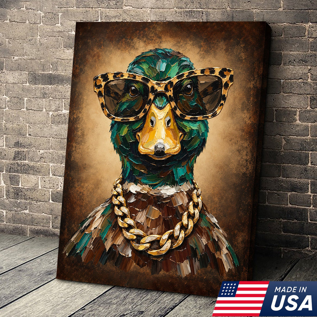 Mallard Drip King Canvas