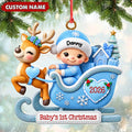 Personalized Baby's First Christmas Ornament Custom Name Sweet Keepsake