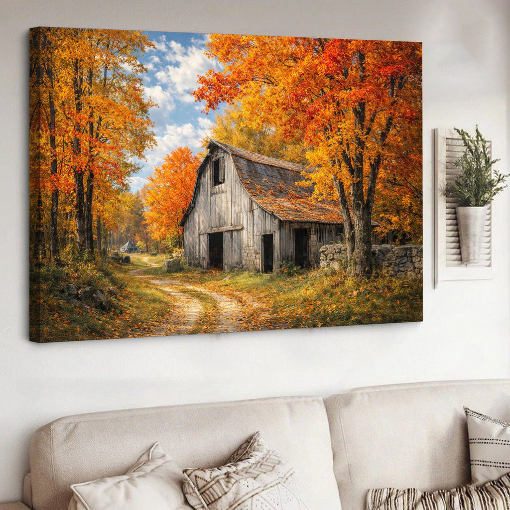 Farm Animal Canvas Wall Art – Cute Barn Animals Farmhouse Wall Decor Print