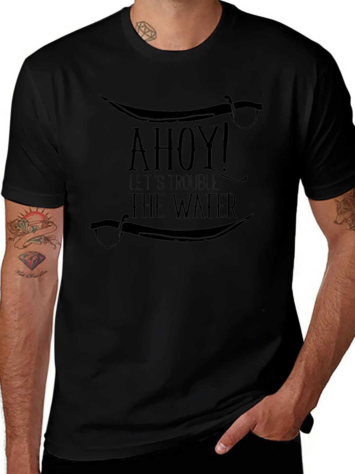 Ahoy! Pirate T-Shirt - Lets Trouble The Water product image 1