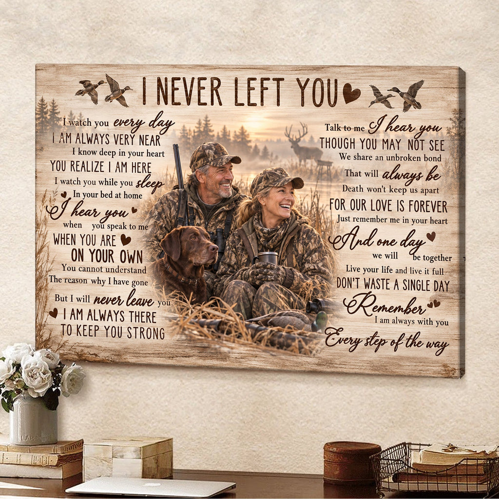 Personalized Hunting Memorial Canvas